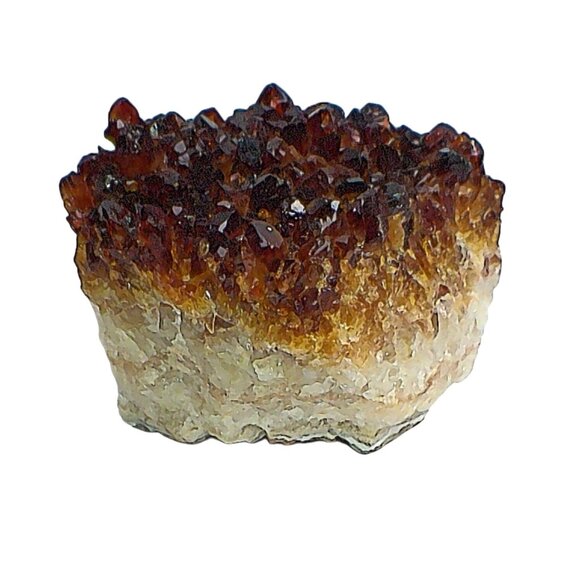 Brazilian Citrine Geode Crystal Cluster In Matrix - Picture 3 of 5